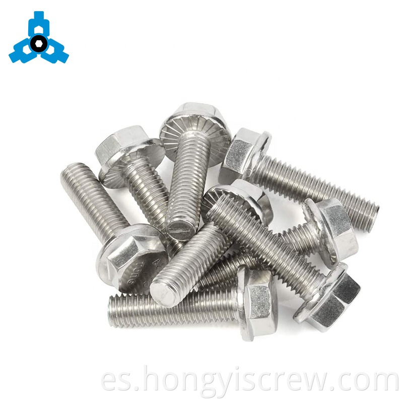 Soporte de stock OEM de acero inoxidable de tornillo hexadecimal de brida CNC